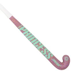 Princess Woodcore Hockeystick Junior Pink Leopard Aqua -Sporthockey 129877 505 05 1