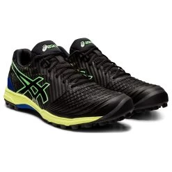 Asics Field Ultimate FF 1111A091 Hockeyschoenen Herenblack Bright Lime -Sporthockey 130126 990 03