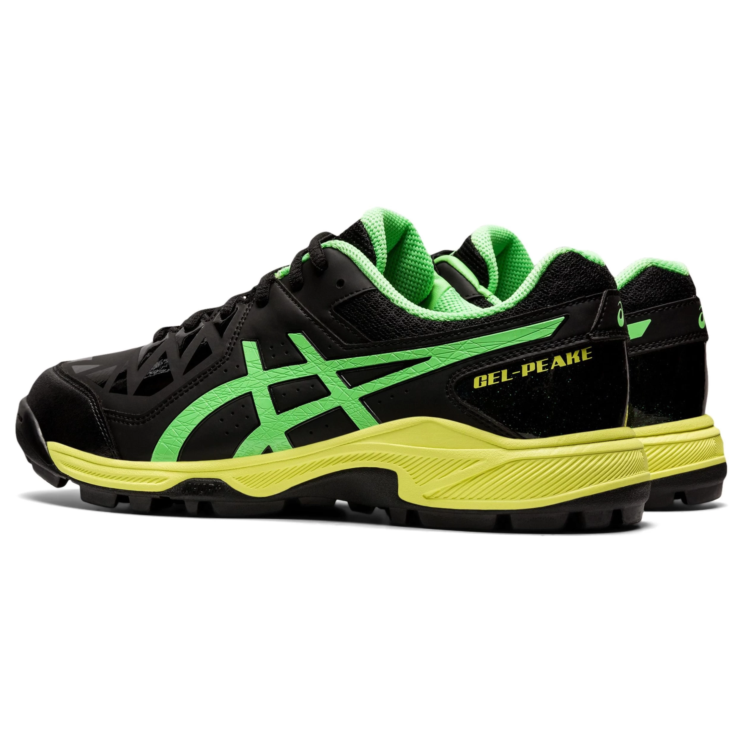 Asics Gel-Peake 1113A023 Hockeyschoenen Heren Blackbright Lime 4 Asics Gel-Peake 1113A023 Hockeyschoenen Heren Blackbright Lime - Afbeelding 4