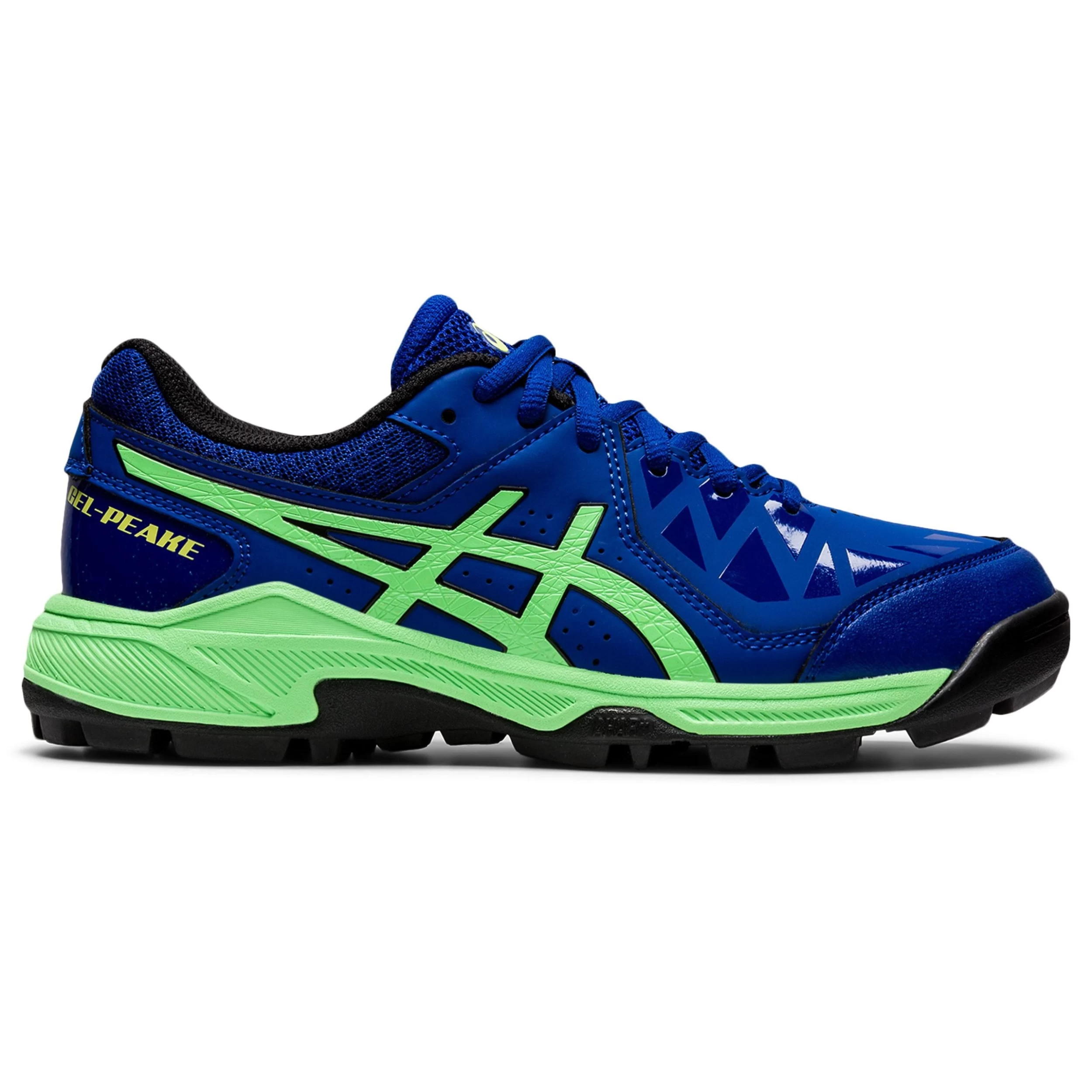 Asics Gel-Peake GS 1114A0165 Hockeyschoenen Juniormonaco Blue Bright Lime 1 Asics Gel-Peake GS 1114A0165 Hockeyschoenen Juniormonaco Blue Bright Lime