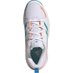 Adidas Ligra 7 Indoor GX1262 Hockeyschoenen Dames Cloudwhite Beam Orange -Sporthockey 130301 100 03 1