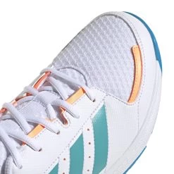 Adidas Ligra 7 Indoor GX1262 Hockeyschoenen Dames Cloudwhite Beam Orange -Sporthockey 130301 100 05 1