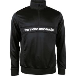 The Indian MaharadjaPoly Terry Half Zip Hockeytrui Heren Black
