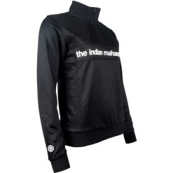 The Indian MaharadjaPoly Terry Half Zip Hockeytrui Dames Black -Sporthockey 130776 990 03