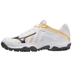 Mizuno Wave Lynx X1GC2030 Hockeyschoenen Junior White Mpgold Iron Gate