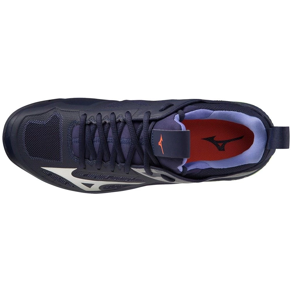 Mizuno Wave Panthera X1GA2010 Hockeyschoenen Blue Tech Green Lolite 3 Mizuno Wave Panthera X1GA2010 Hockeyschoenen Blue Tech Green Lolite - Afbeelding 3