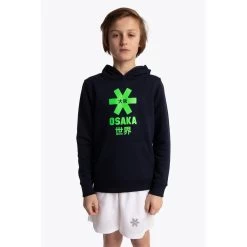 Osaka Deshi Hooded Hockeytrui Junior Green Star Navymelange -Sporthockey 153135 200 05